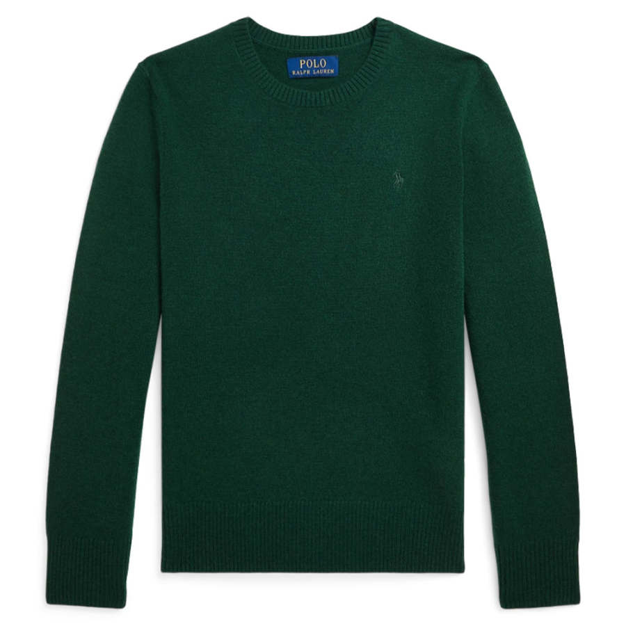 Polo Ralph Lauren Sweater FW24 Preppy Green Teenagers