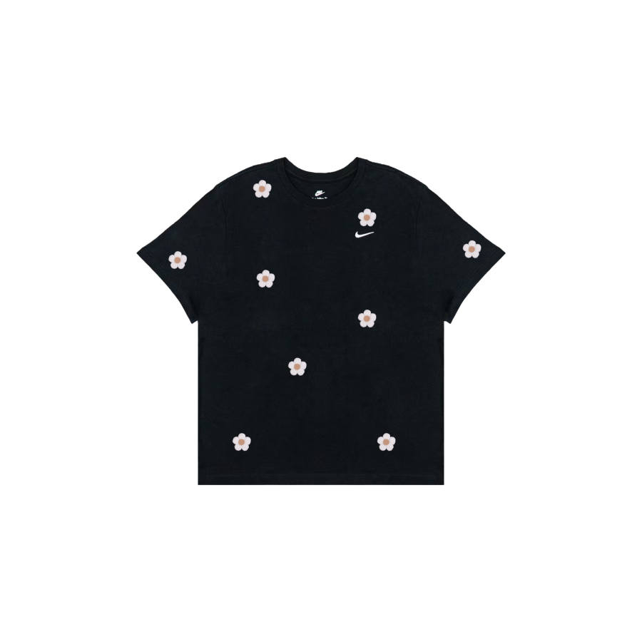 Nike Nike Sportswear T Shirts Men's Black Crew Neck Moderate Straight Fit