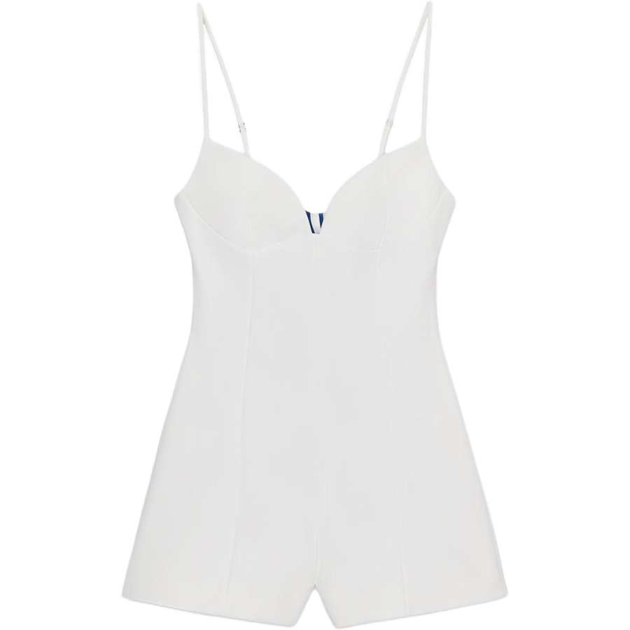 ZARA Jumpsuits Women's White Moderate Jumpsuit