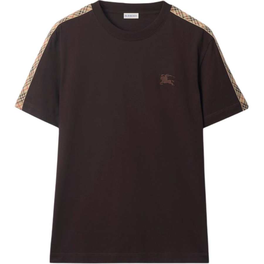 Burberry check-trimmed cotton T-shirt