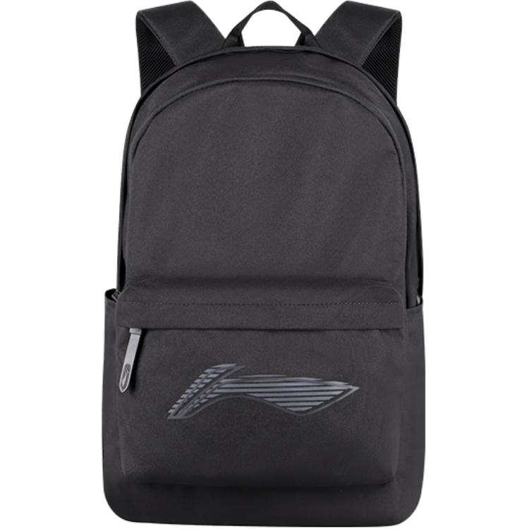 Li-Ning Li Ning Sports Life Collection Polyester Backpack Regular Unisex Black