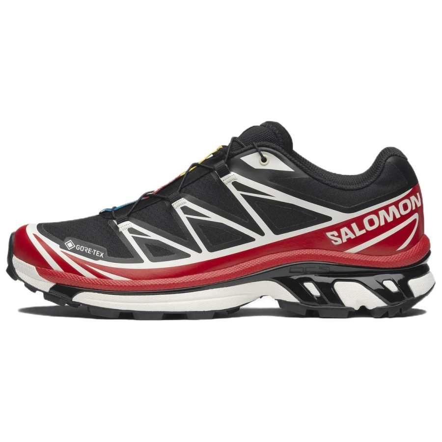 SALOMON XT 6 Breathable Low top Casual Running Shoes Unisex Black Red