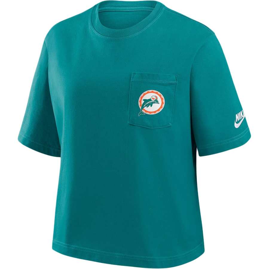 Nike Nike Miami Dolphins Rewind Pocket Boxy Women's Nike Nfl T-Shirt