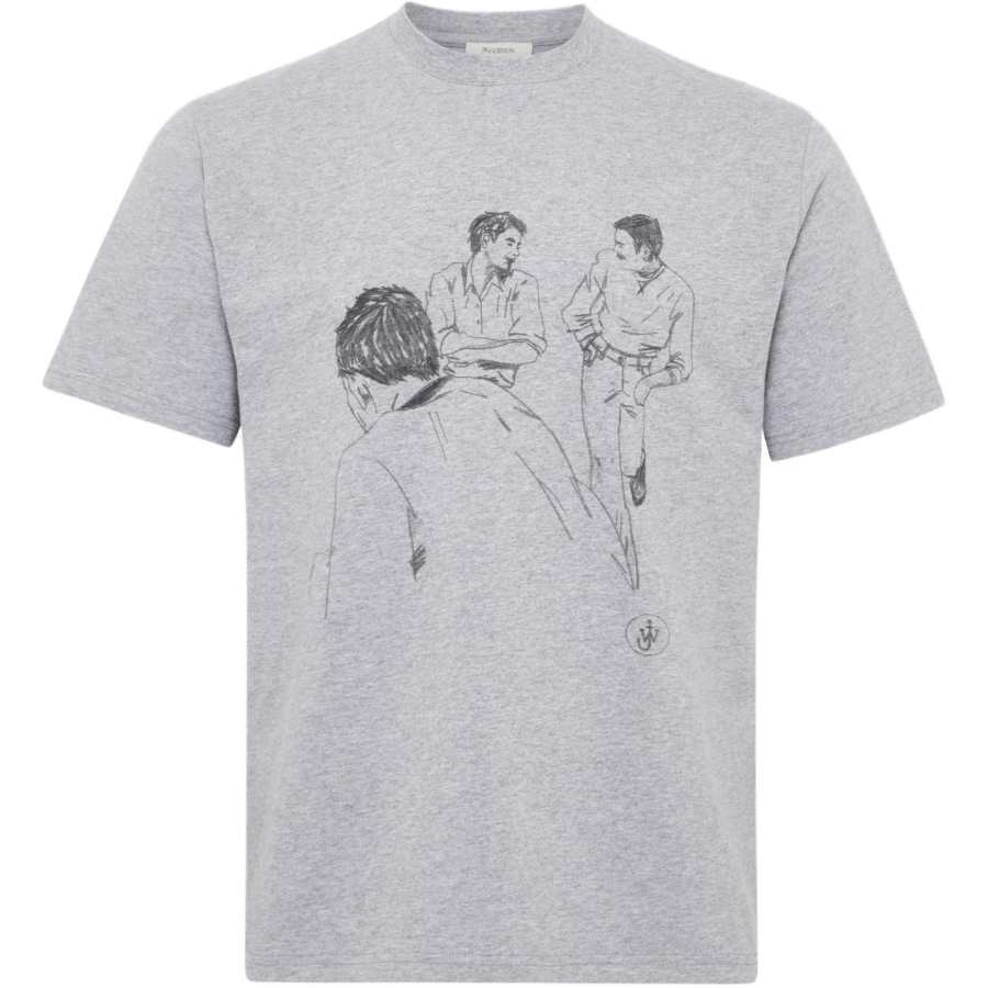 JW Anderson Cafe Scene Printed T Shirt