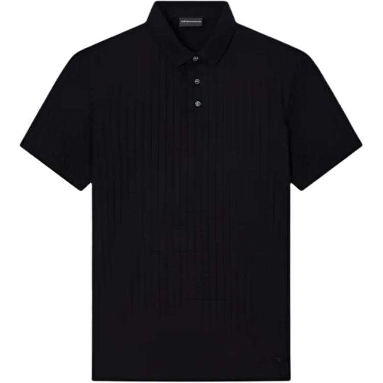 EMPORIO ARMANI Logo Embroidered Short Sleeved Polo Shirt