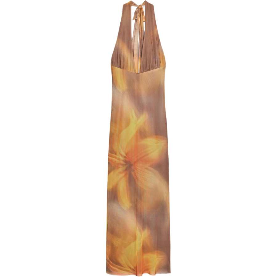 ZARA Slip Dresses Women's Khaki Halter Moderate