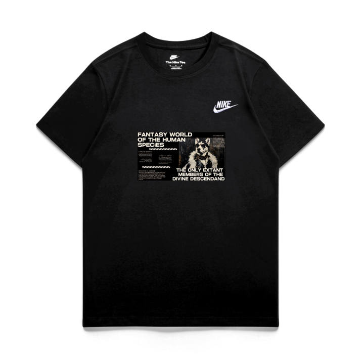 Nike Nike Sportswear T Shirts Unisex Black Crew Neck Moderate Straight Fit