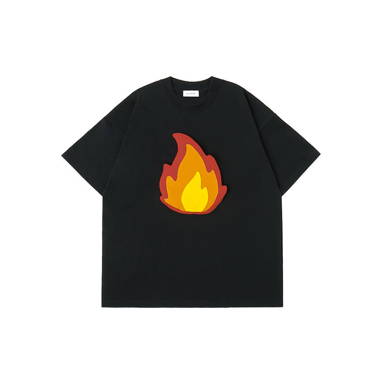 SQQZ Project Heavyweight Crew Neck Loose Fit T Shirt Unisex