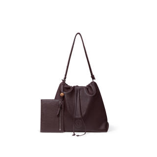 GUANYI Top Grain Cow Leather Shoulder Bag, Crossbody Bag Regular Women's Dark Indigo Black/Creamy White