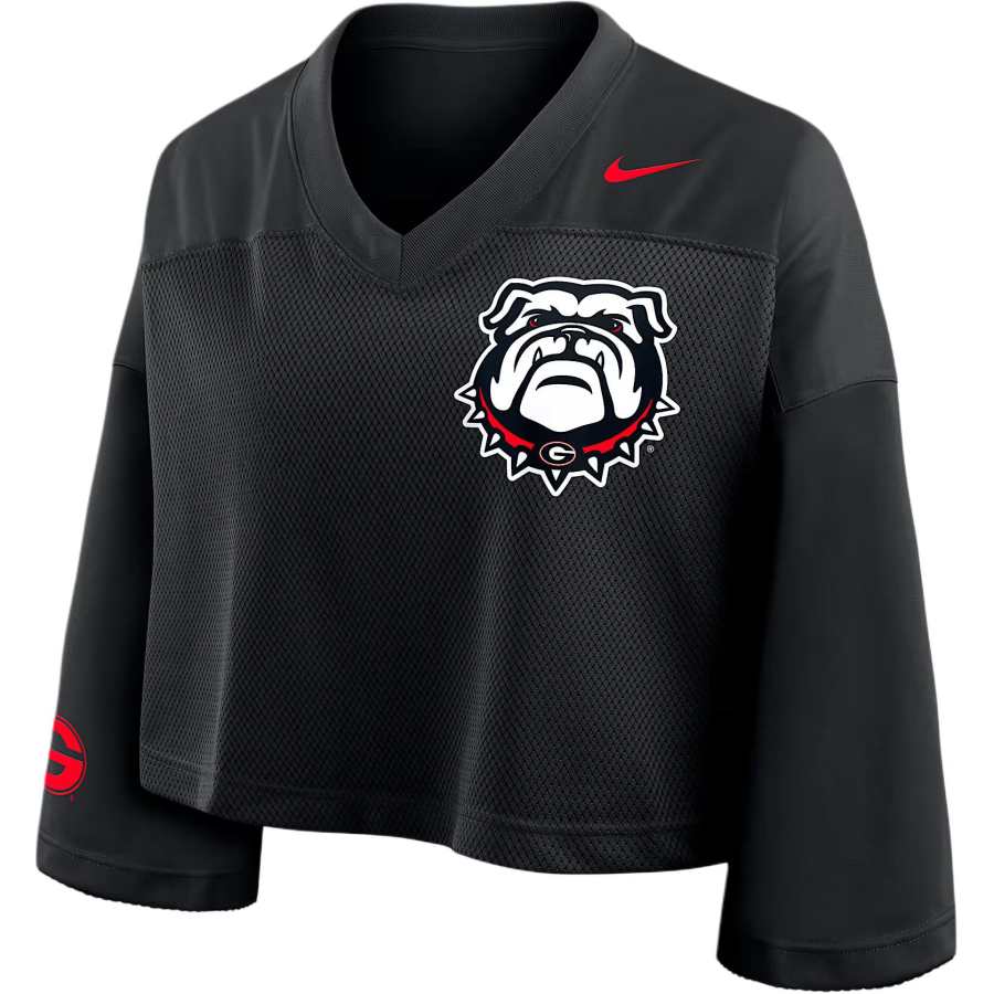 Nike Nike Georgia Jersey Women's Nike Dri-FIT College Cropped Top
