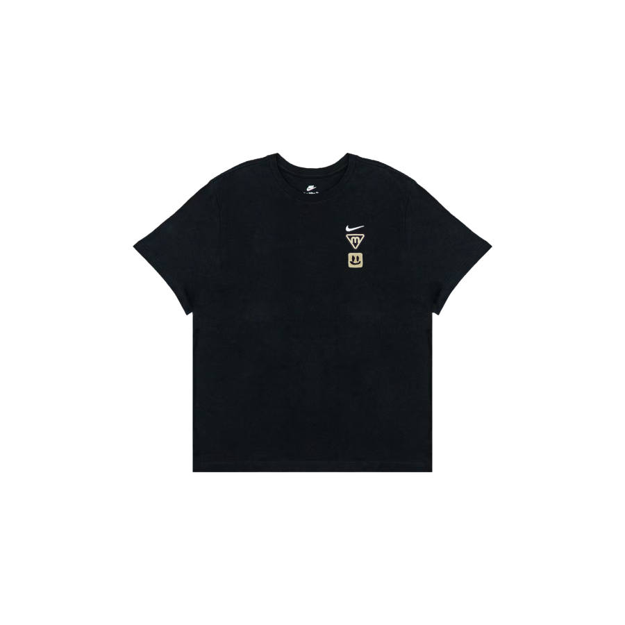 Nike Nike Sportswear T Shirts Men's Black Crew Neck Moderate Straight Fit