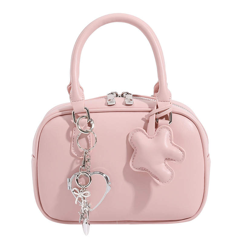 PAYOT Synthetic Leather Handbag, One Shoulder, Crossbody Women's Pink/White/Black