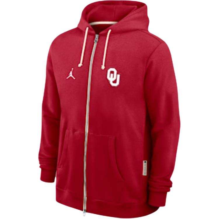 Jordan Jordan Oklahoma Sideline Men's Jordan Brand Dri-FIT College Full-Zip Hoodie