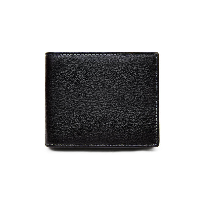 LAORENTOU Cow Leather Wallet Regular Men's Black