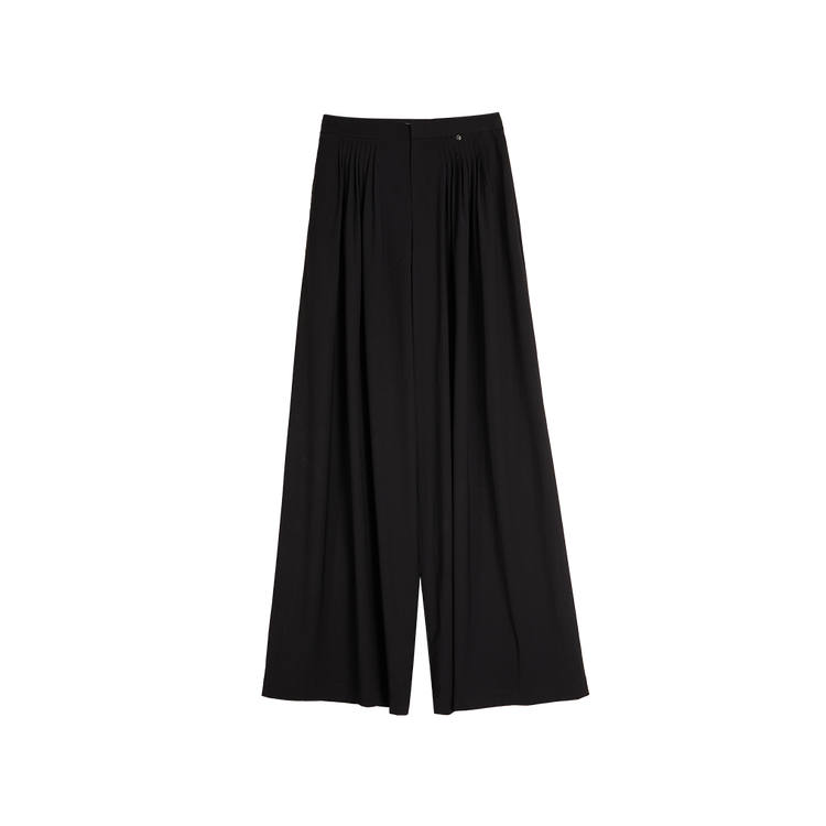 ELLE Casual Pants Women's Black Moderate Wide Leg Pants