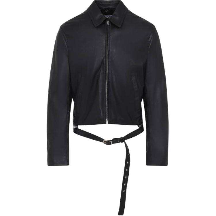 Acne Studios Acne Studios Buckle Waist Leather Jacket