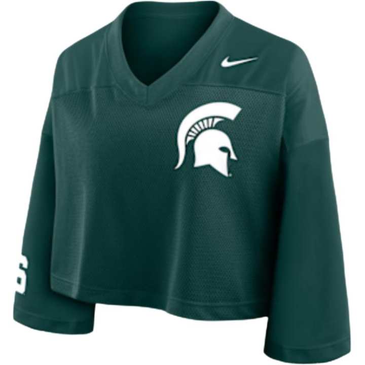 Nike Nike Michigan State Jersey Women's Nike Dri-FIT College Cropped Top