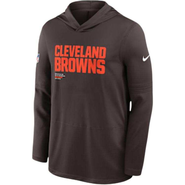Nike Nike Cleveland s Pure Fury Sideline Men's Nike Dri-FIT Nfl Long-Sleeve Hooded Top