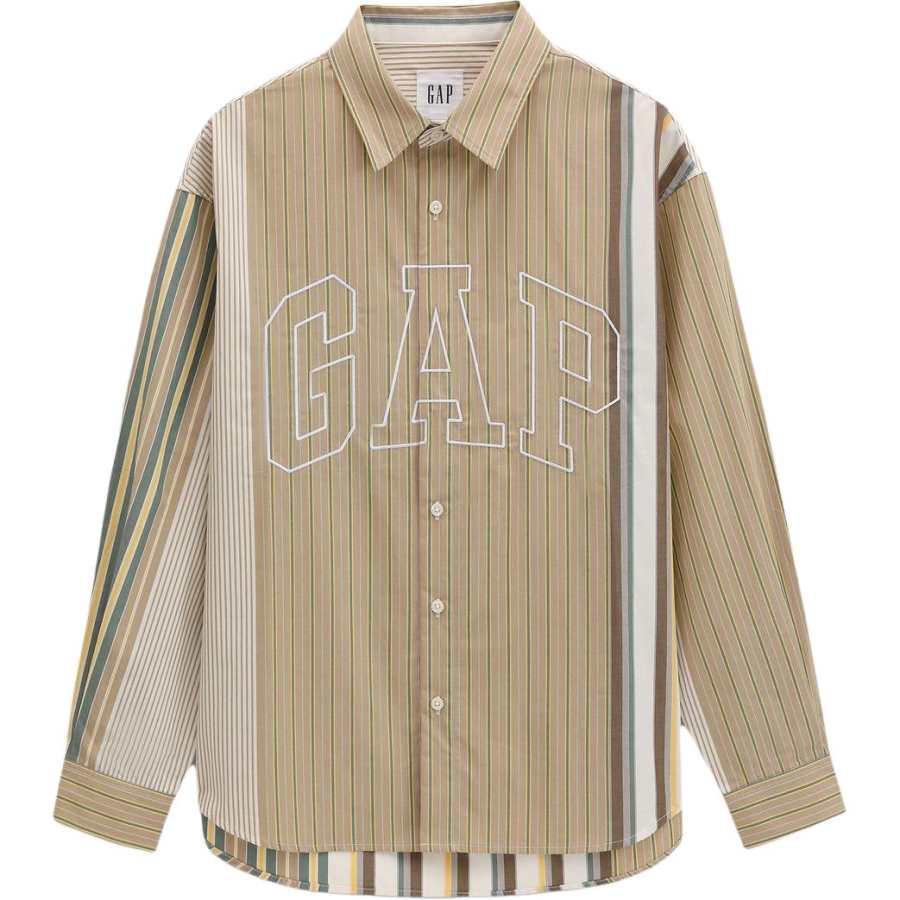 GAP GAP Shirts Unisex Khaki Lapel Moderate Other