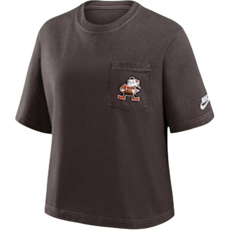 Nike Nike Cleveland Browns Rewind Pocket Boxy Women's Nike Nfl T-Shirt