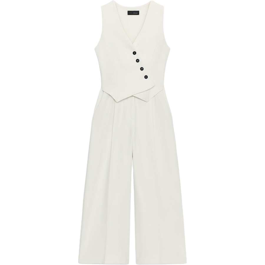 ZARA ZARA Jumpsuits Women's White Moderate
