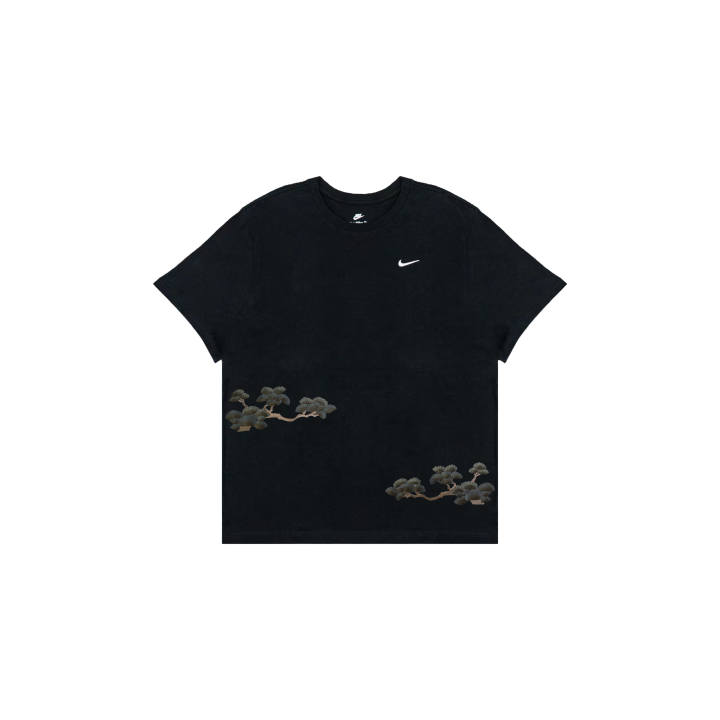 Nike Nike Sportswear T Shirts Men's Black Crew Neck Moderate Straight Fit