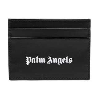 Palm Angels logo-print leather cardholder