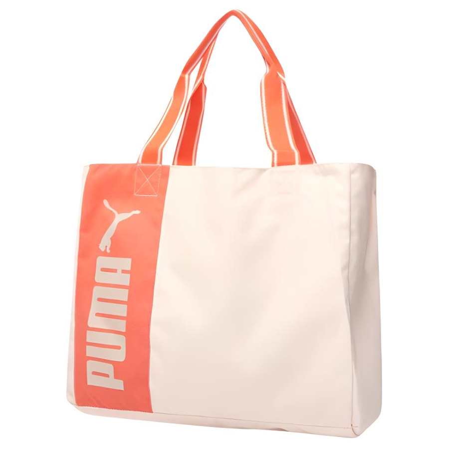 PUMA Print Fabric Tote Bag, Shopping Bag, Handbag Regular Unisex Pink