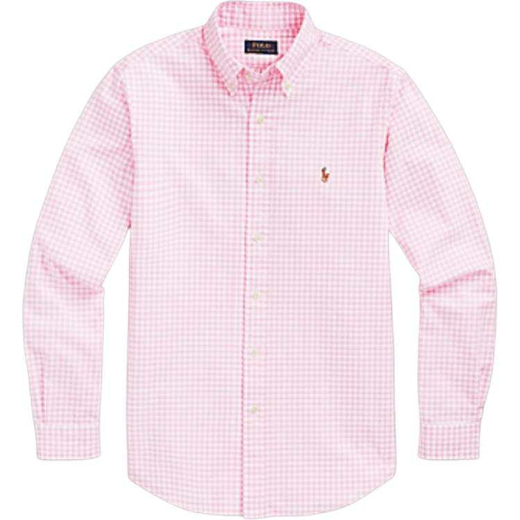 Polo Ralph Lauren Shirts Men's Pink Lapel Moderate Other