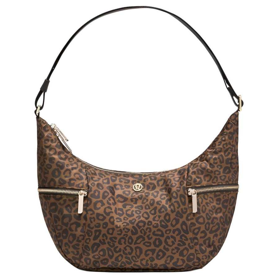 Lululemon Slouchy Nylon Shoulder Bag Women's Brown