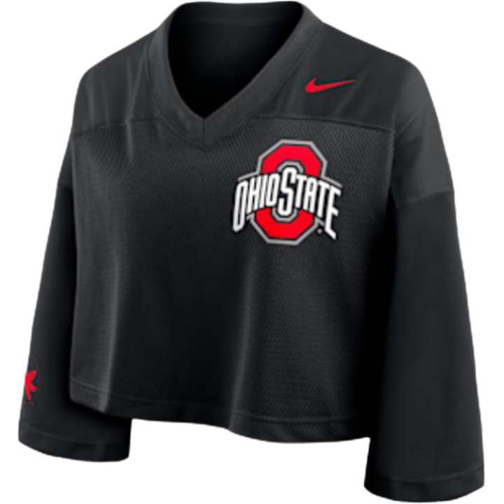 Nike Nike Ohio State Jersey Women's Nike Dri-FIT College Cropped Top