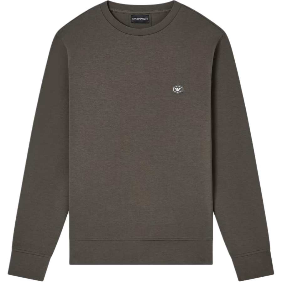 EMPORIO ARMANI Logo Patch Crewneck Sweatshirt