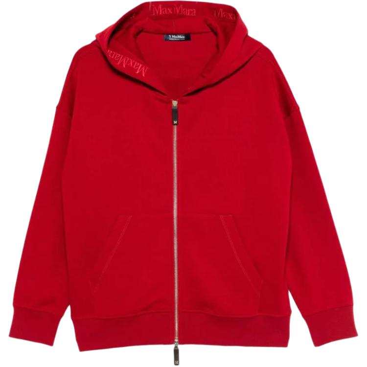'S MAX MARA Siena Embroidered Zip up Hoodie