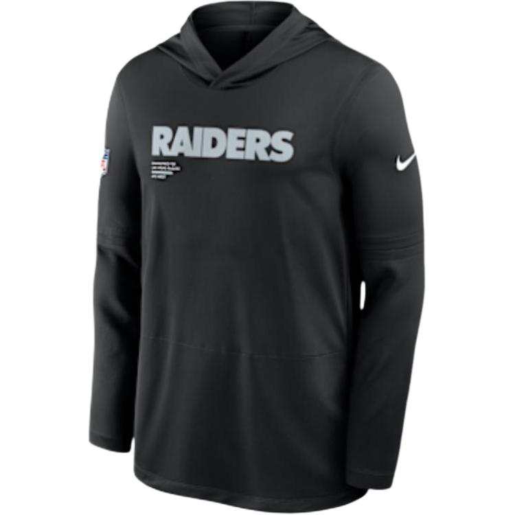 Nike Nike Las Vegas Raiders Pure Fury Sideline Men's Nike Dri-FIT Nfl Long-Sleeve Hooded Top