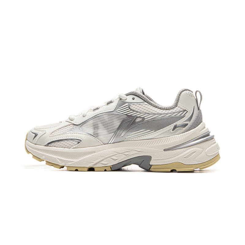 Li-Ning Li Ning Wind Collection Cushioning Slip Resistant Abrasion Resistant Rebound Low top Casual Shoes Women's