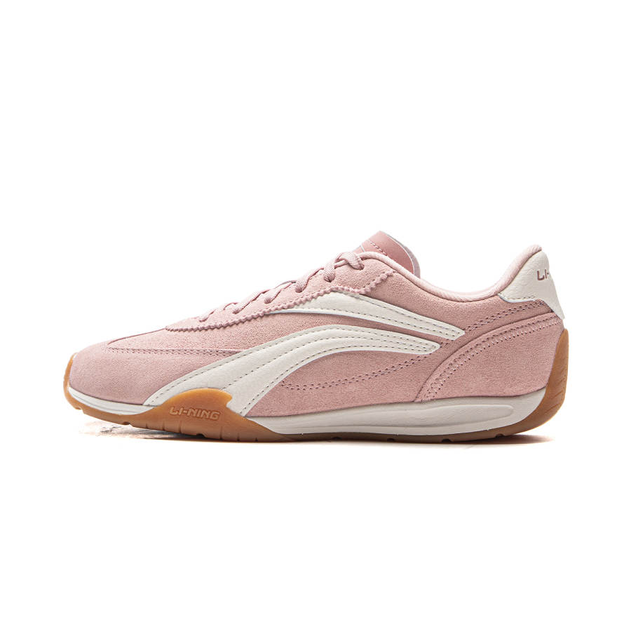 Li-Ning Li Ning Film TURBO Breathable Low top Casual Shoes Women's Pink White