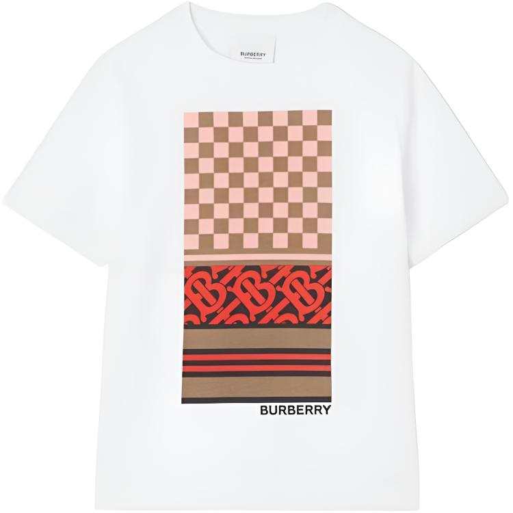Burberry Kids T Shirts Crew Neck Moderate