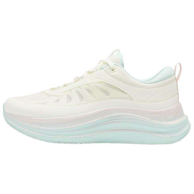 QIAODAN Cushioning Lightweight Height Increasing Low top Long Distance Running Shoes Women's Beige Pink