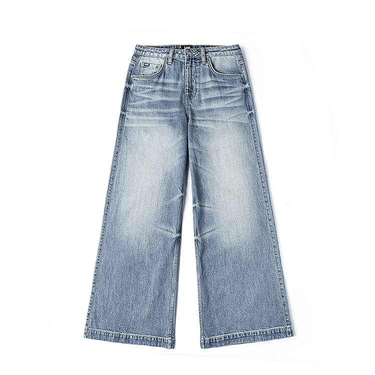 Lee Jeans Women's Light Blue Moderate Wide Leg Pants