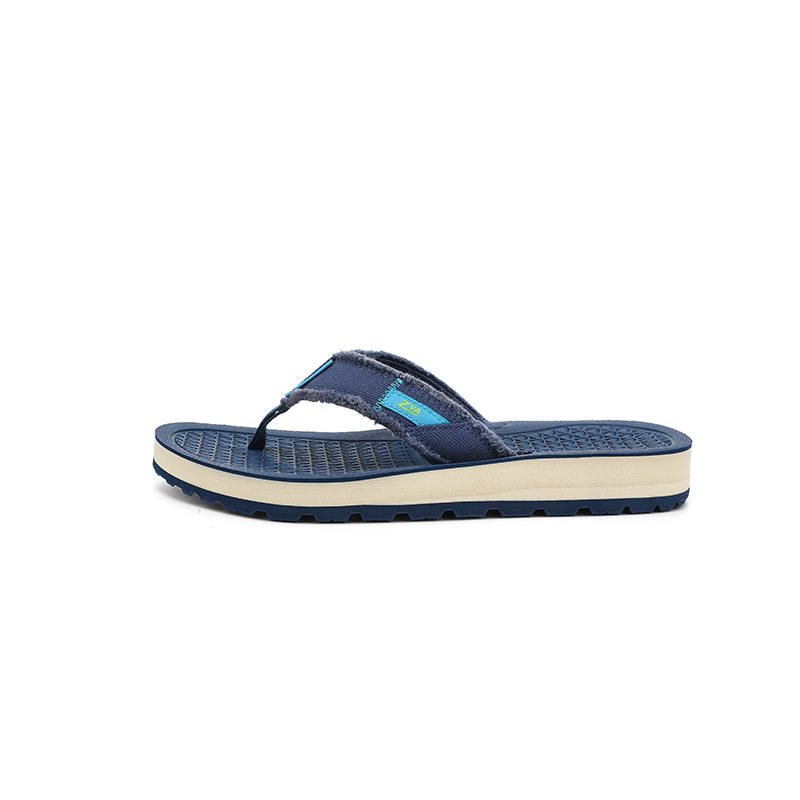 ZVA Quiet Abrasion Resistant Slip Resistant Quiet Abrasion Resistant Slip Resistant Flip Flops Men's Ocean Blue
