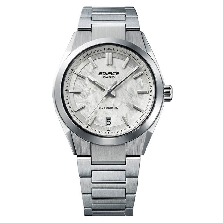 CASIO CASIO EDIFICE Carbon Fiber Mechanical Movement Stainless Steel Strap Watch Men's Watches White Dial
