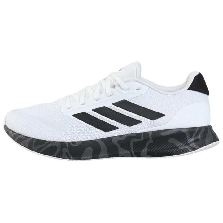 Adidas Adidas RUNFALCON 5 Breathable Support Running Shoes Men's White Black