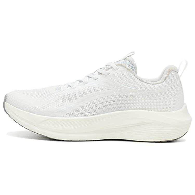 QIAODAN Low top Casual Running Shoes Men's Jordan White Gray Silver