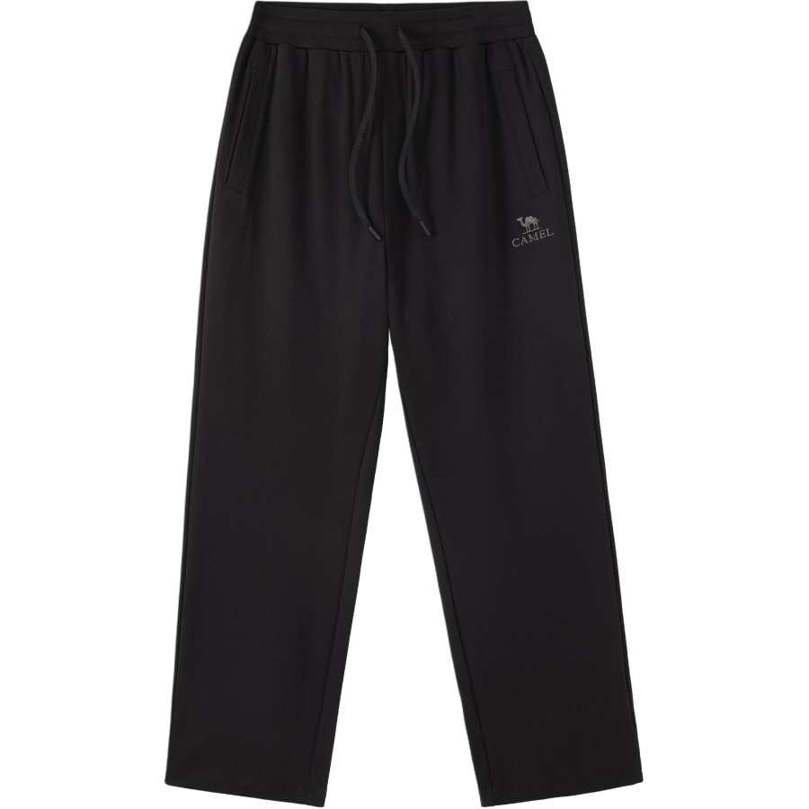 CAMEL CAMEL Knitted Sweatpants Men's Phantom Black Moderate Straight Fit Pants
