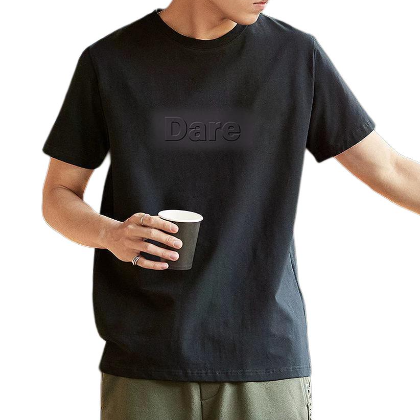 Tonlion T Shirts Men's Crew Neck Moderate Straight Fit