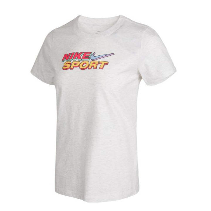 Nike Nike Sportswear T Shirts Women's Birch Heather Crew Neck Moderate Other