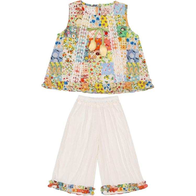 PROTECTCAMEL PROTECTCAMEL Pre School Two Piece Skirt Sets Crew Neck Thin