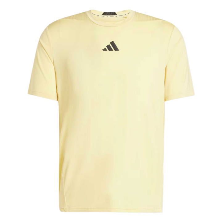 Adidas Adidas Climacool T Shirts Men's Yellow Crew Neck Moderate