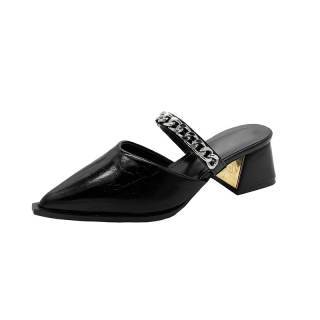 NX DOUGHNUT Odor Resistant Massage Closed Toe Slippers Women's Black