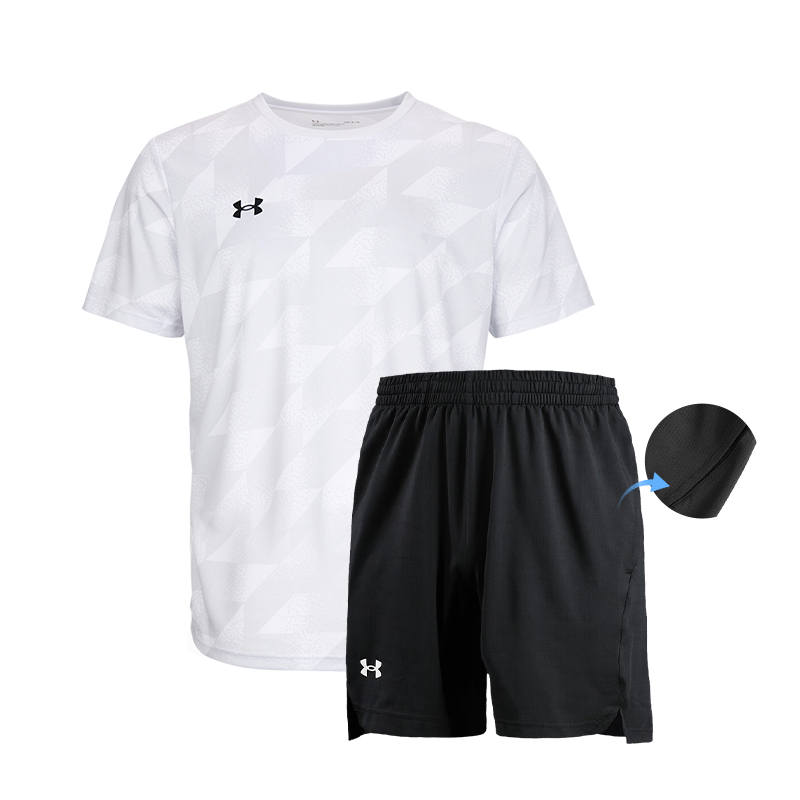Under Armour Sports Suit Quick Dry Moisture Wicking Unisex Top+Shorts